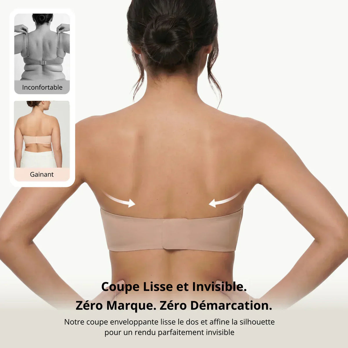 Soutien-gorge invisible sans bretelles